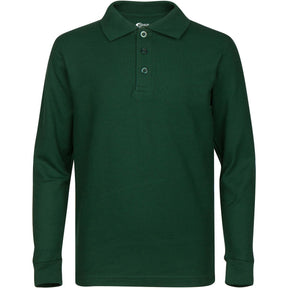 Boy's School Uniform Long-Sleeve Shirts - Hunter Green - Choose Your Sizes (3/4-18/20)