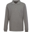 Boy's School Uniform Long-Sleeve Shirts - Heathered Grey - Choose Your Sizes (3/4-18/20)