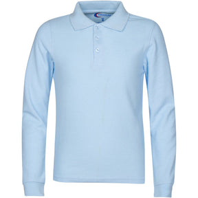 Boy's School Uniform Long-Sleeve Shirts - Light Blue - Choose Your Sizes (3/4-18/20)
