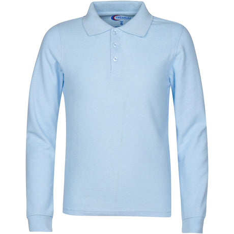 Boy's School Uniform Long-Sleeve Shirts - Light Blue - Choose Your Sizes (3/4-18/20)