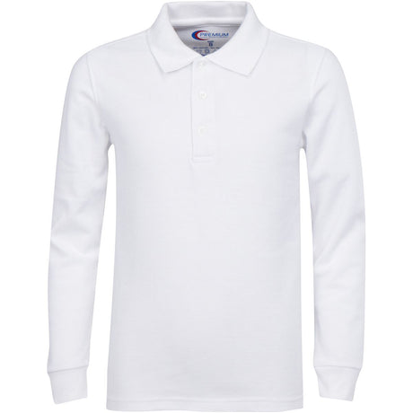 Boy's School Uniform Long-Sleeve Shirts - White - Choose Your Sizes (3/4-18/20)