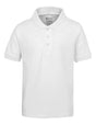 Boy's School Uniform Short Sleeve Polo Shirts - White - Choose Your Sizes (2/3-18/20)
