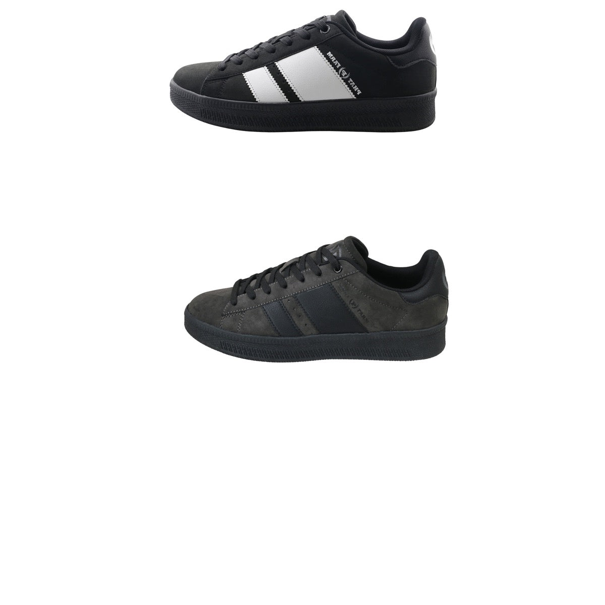 Men's Skate Sneakers w/ Athletic Two Tone Stripes - Choose Your Color(s)