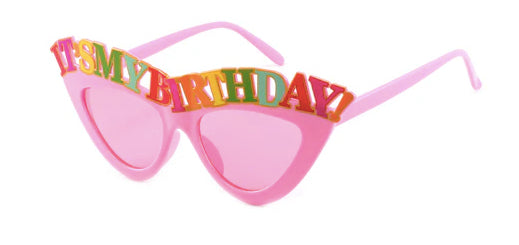 Pink Happy Birthday Novelty Party Glasses