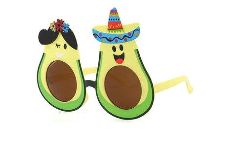 Avocado Emoji Novelty Party Glasses