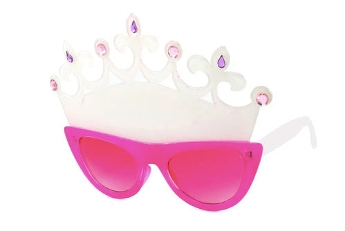 Princess Crown Novelty Party Glasses w/ Embroidered Gems