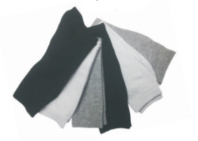 Women's Plus Size Crew Novelty Socks - Black, White, & Heathered Print - 6-Pair Packs - Size 10-13