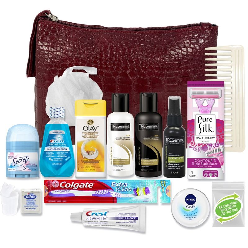 16 PC. Women's Premium Travel Kit