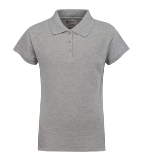 Girl's School Uniform Short Sleeve Polo Shirts - Grey - Choose Your Sizes (3/4-18/20)