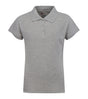 Girl's School Uniform Short Sleeve Polo Shirts - Grey - Choose Your Sizes (3/4-18/20)