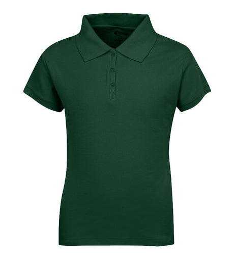 Girl's School Uniform Short Sleeve Polo Shirts - Hunter Green - Choose Your Sizes (3/4-18/20)