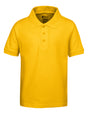 Boy's School Uniform Short Sleeve Polo Shirts - Gold - Choose Your Sizes (2/3-18/20)