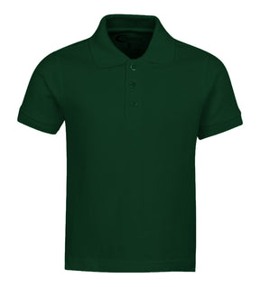 Boy's School Uniform Short Sleeve Polo Shirts - Hunter Green - Choose Your Sizes (2/3-18/20)