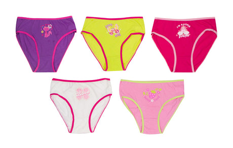 Girl's Printed Panties - 5-Packs