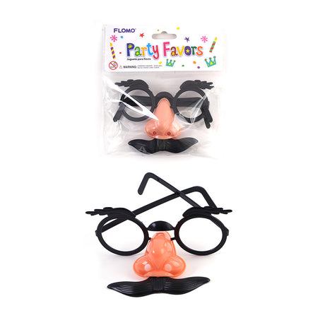 Novelty Nose & Mustache Glasses - 2-Packs
