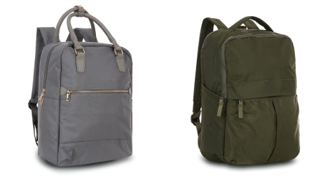 17" Premium Microfiber Backpacks w/ Dual Compartments - Choose Your Color(s)