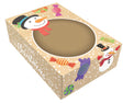 Christmas Printed Cookie & Desert Disposable Containers w/ Transparent Window