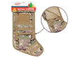 Christmas Tactical Stocking w/ Army Camo Print & Cargo Pockets