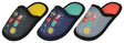 Children's Two Tone Mule Bedroom Slippers w/ Animal Print & Soft Footbed
