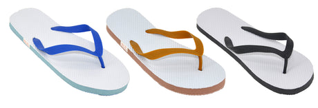 Men's Flip Flops w/ Ribbed Footbed