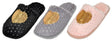 Women's Faux Fur Mule Bedroom Slippers w/ Sequin Hearts & Embroidered Gems