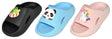 Children's Slip-On Slide Sandals w/ Embroidered Cartoon Animals