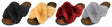 Women's Faux Fur Gizeh Sandals w/ Soft Footbed - Assorted Colors