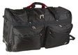 Collapsible Rollaboard Duffle Bags w/ Telescopic Handle - Black
