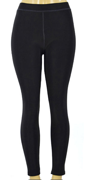 Women's Faux Fur Lined Leggings - Black