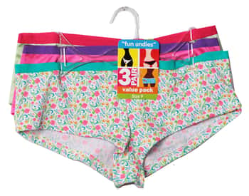 dELiA's Women's Printed/Solid Thong G-String Underwear Panty Pack