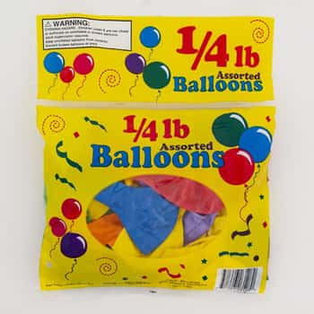 Balloons 1/4 Lb Asst 7/9/11 In Asst Colors Logo Prtd Pb