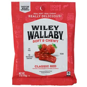 Licorice Wiley Wallby Red 4 Oz Peg Bag