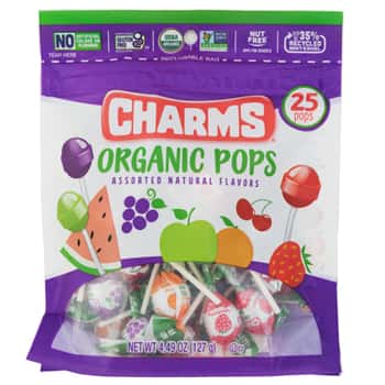 Charms Organic Pops 4.49 Oz Peg Bag