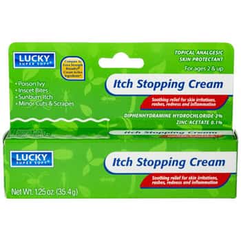 Lucky Itch Stopping Cream 1.25 Oz Boxed
