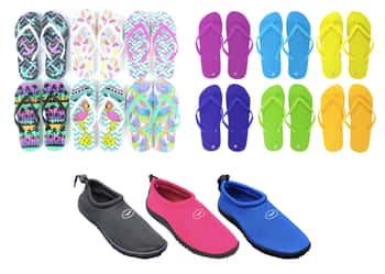 Women's Printed & Solid Flip Flop Summer Footwear Bundle