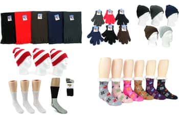 Charity Bundle - Sherpa Lined Socks, Scarves, & Hats