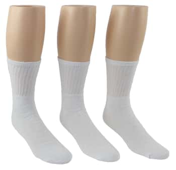 3 Pairs Womens Ankle Socks Low Cut Fit Crew Size 6-8 Sports White Footies