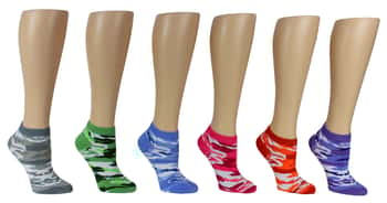 Women's Low-Cut Novelty Socks - Camo Print - Size 9-11