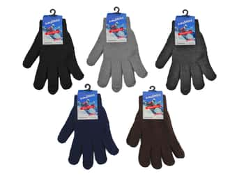 Adult Stretch Knit Winter Gloves - Assorted Colors