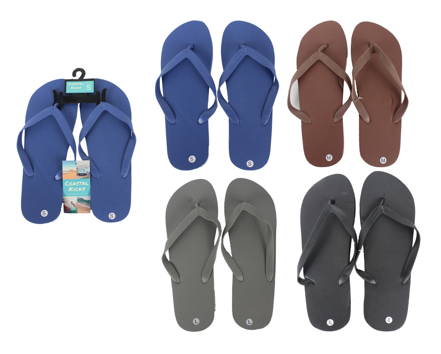 Bulk store of sandals