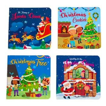 Board Books Christmas 4 Asstd 6 X 6 In Pdq