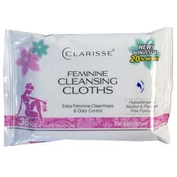 Feminine Wipes 36ct Sensitive Intimate Cleansing In 12pc Pdq Clarisse