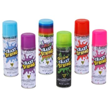 Glow Crazy String 3 Oz 6 Assorted Pp $3.00