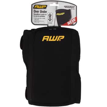 Knee Pads Over Under Black Polyester Medium Foam Density English/french Packaging Awp (12.98)