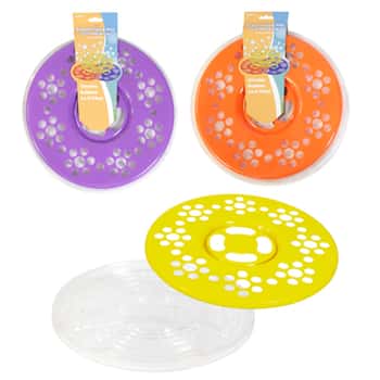 Jumbo Bubble Flying Disc W/ Dipping Tray 11.4in Dia 3ast Sleevecard