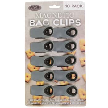 Magnetic Bag Clips 10pc Gray