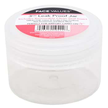 Jar 3oz Leak Proof Plastic Face Values
