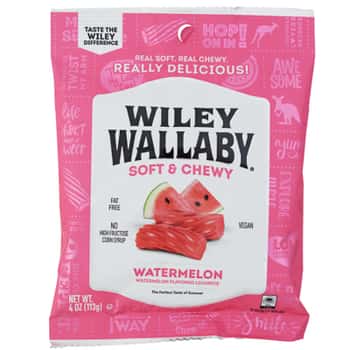 Licorice Wiley Wallaby Watermelon 4 Oz Peg Bag