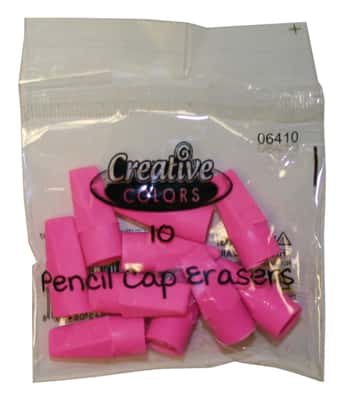 Pencil Cap Erasers -10-Packs
