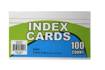Index Cards 3x5 Inch